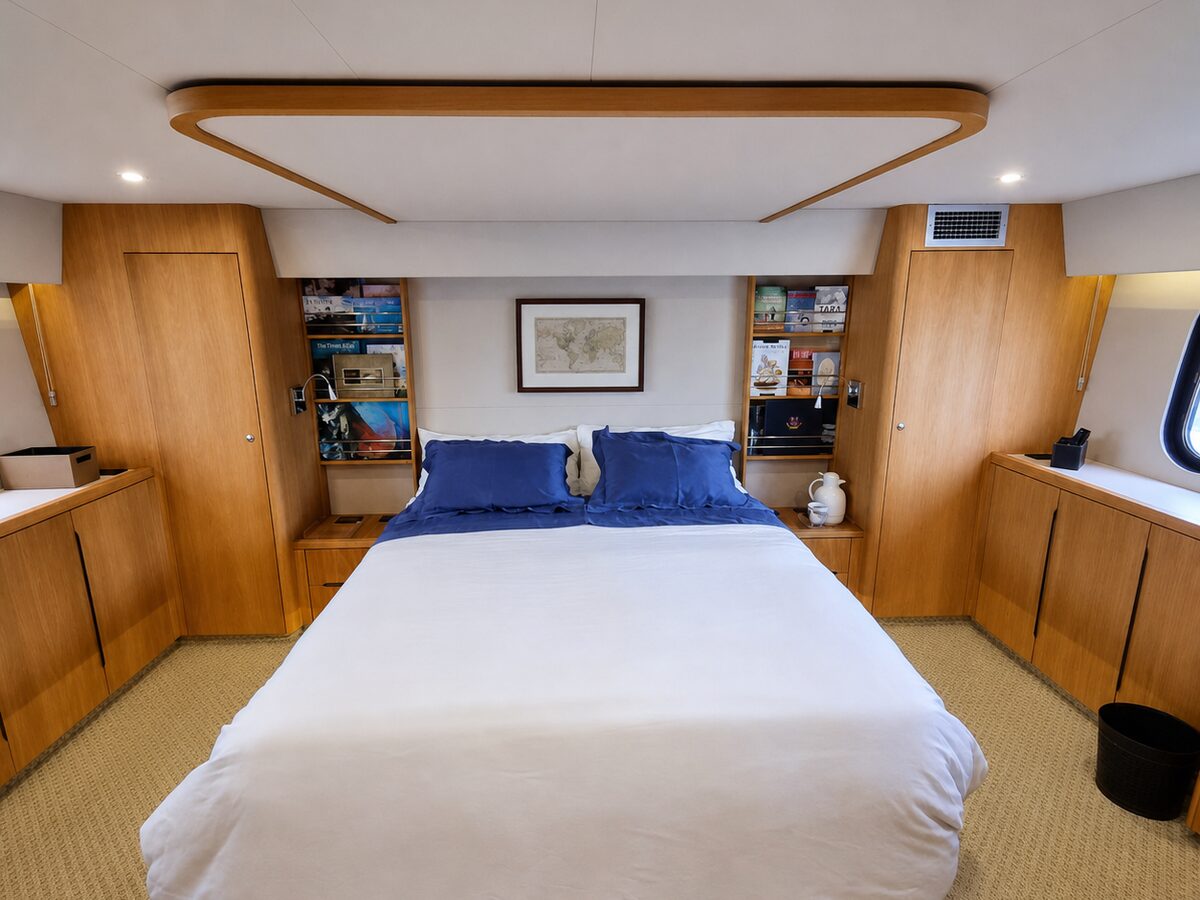 Schaefer 72 Fly - Suíte master com cama de casal