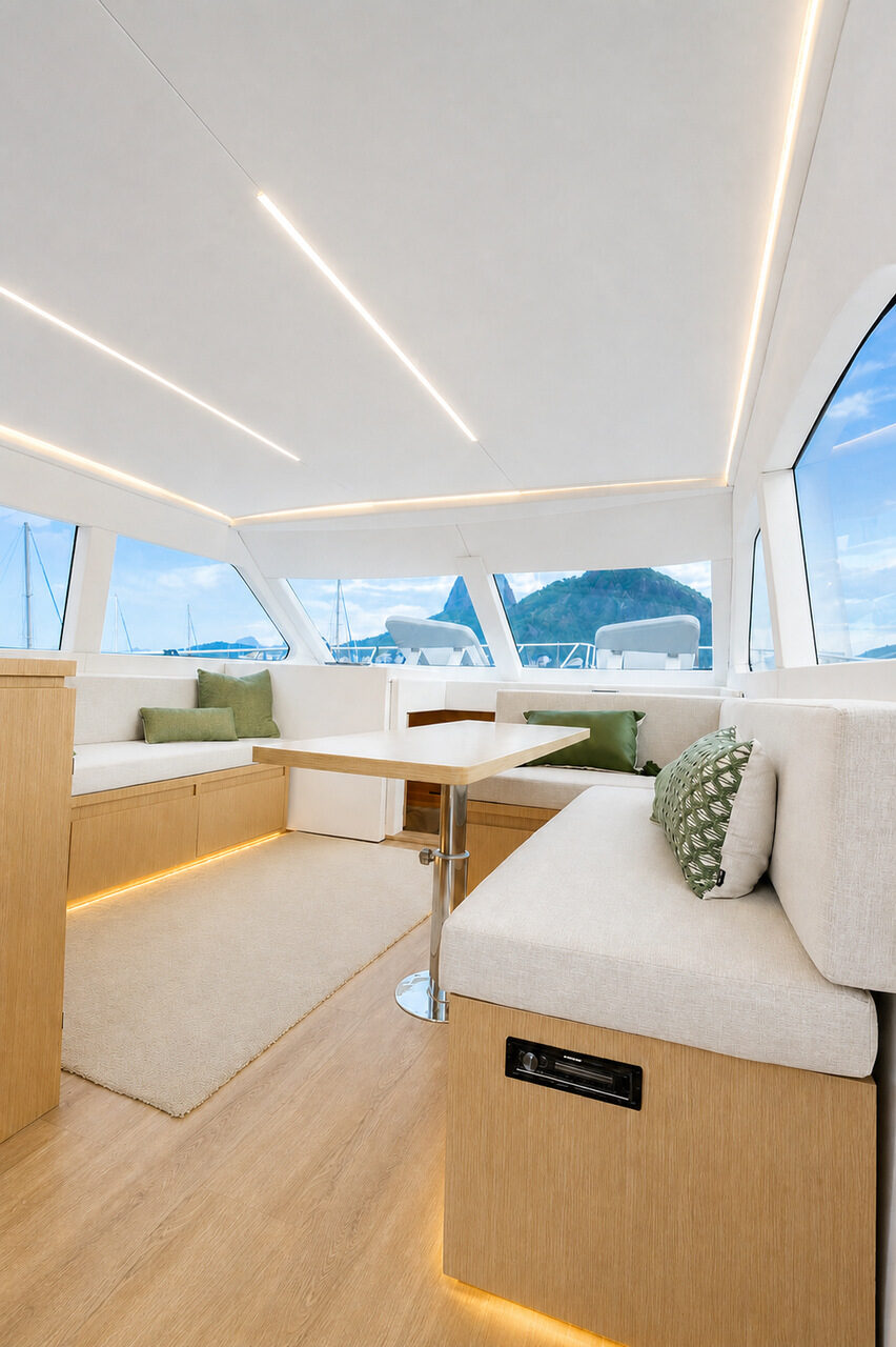 WeBoat Mares 50 - Salão interno climatizado