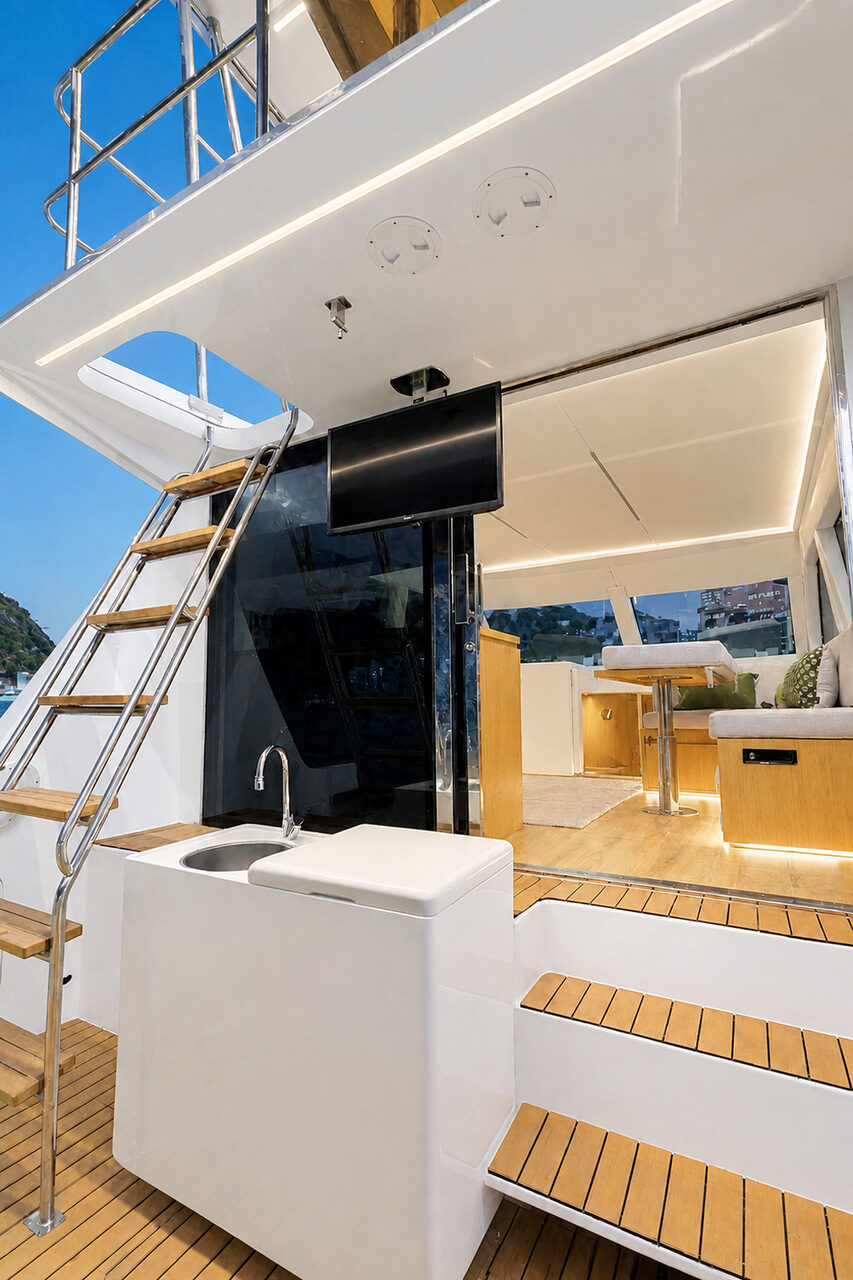 WeBoat Mares 50 - Acesso interno e escada