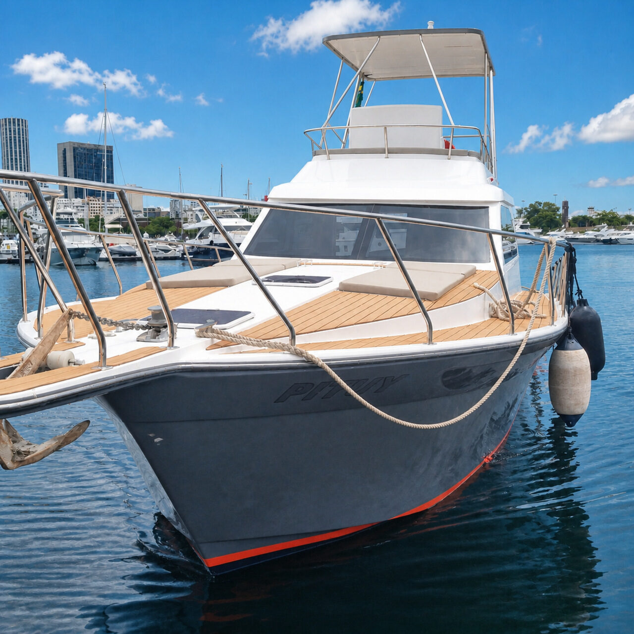 WeBoat Mares 50 - Vista de proa atracada