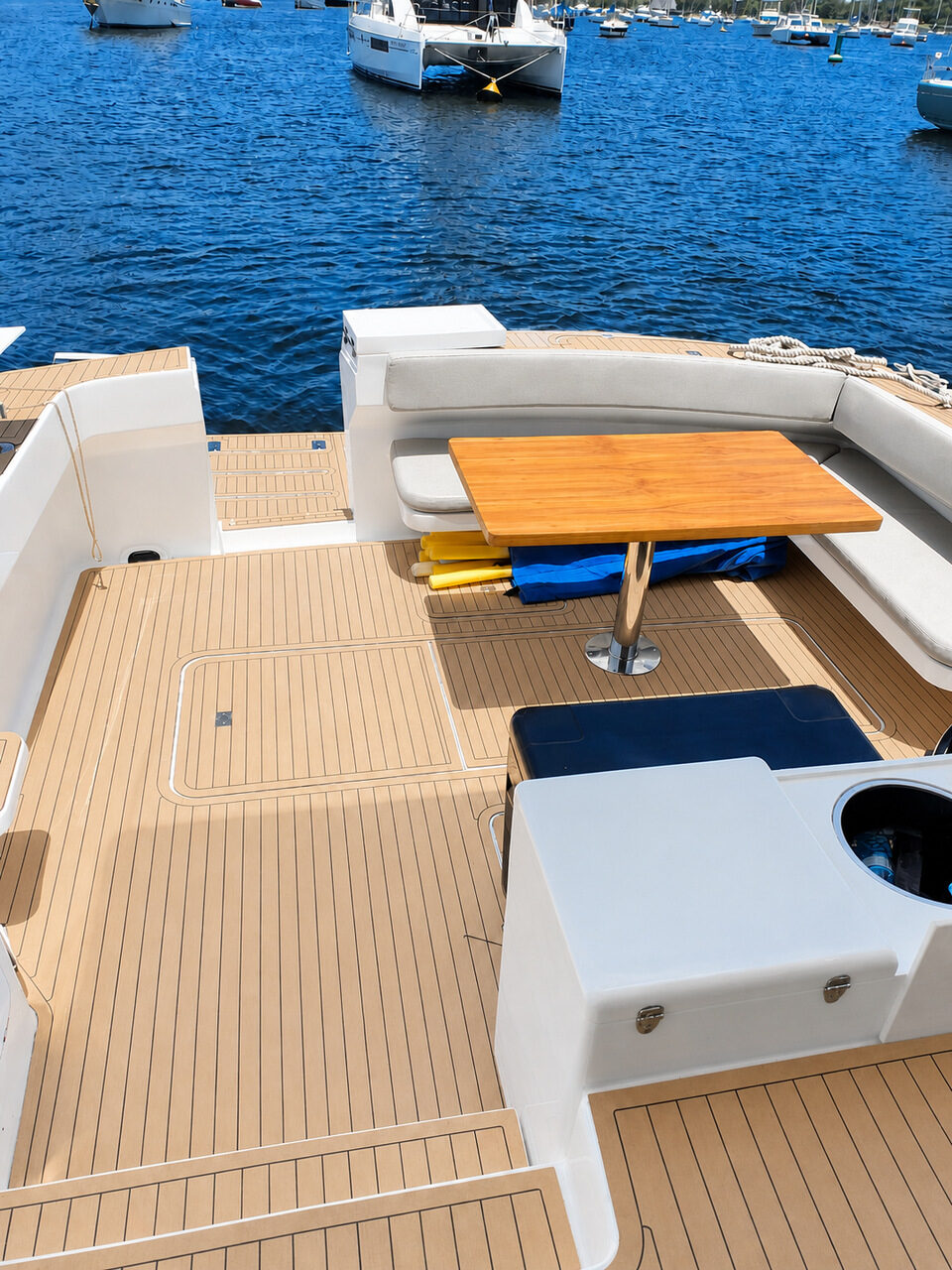 WeBoat Mares 50 - Praça de popa com vista da baía
