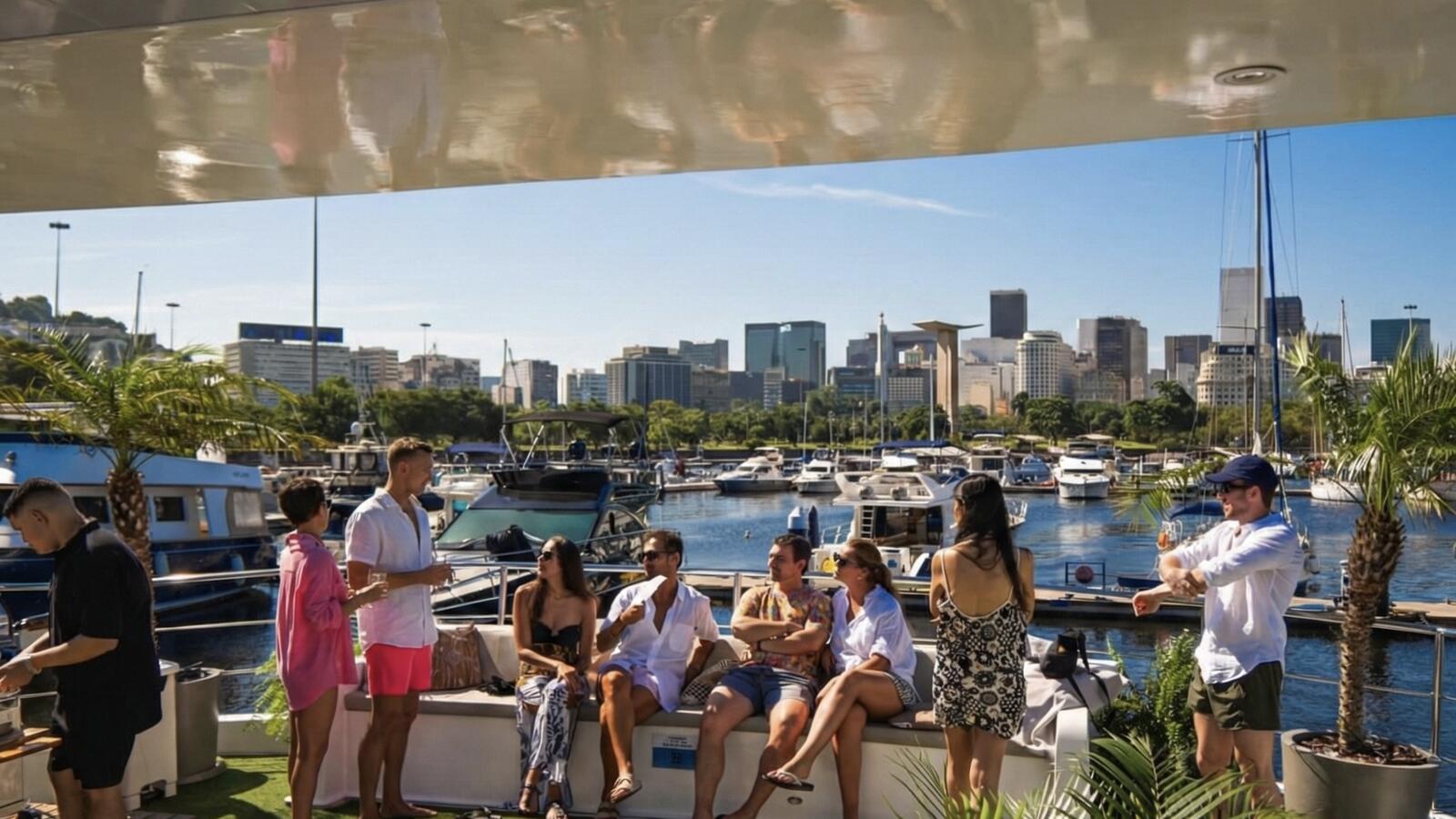 Evento corporativo na lancha no Rio de Janeiro